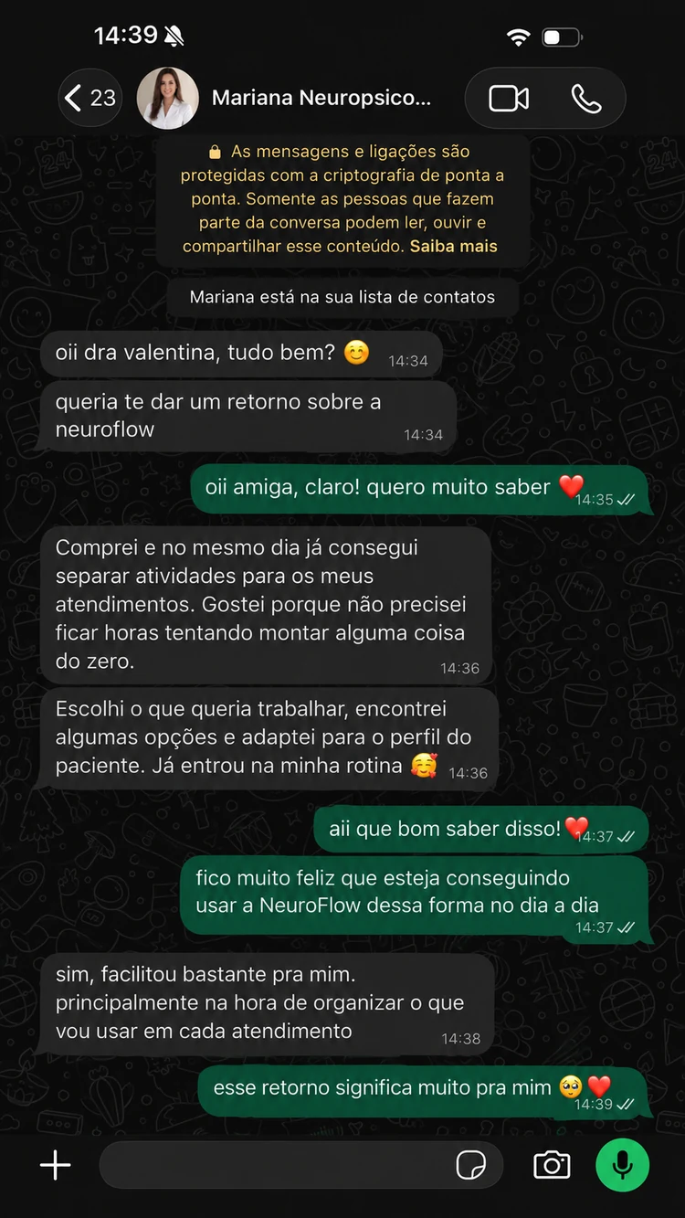 Depoimento e relato de profissional NeuroFlow 1